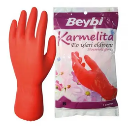 Beybi Karmelita 8 Numara 25'li Paket Bulaşık Eldiveni