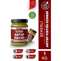 Bi Fındık 1 kg Şekerli Antep Fıstığı Ezmesi