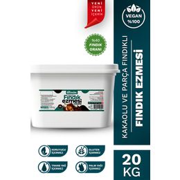 Bi Fındık 20 kg Doğal Kakaolu Parçacıklı Fındık Kreması