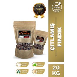 Bi Fındık 20 kg İri Taneli Doğal Kabuğunda Kavrulmuş Çıtlamış Büyük Boy Fındık