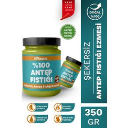 Bi Fındık 350 gr Şekersiz Antep Fıstığı Ezmesi
