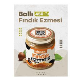 Bi Fındık 450 gr Doğal Ballı Fındık Ezmesi