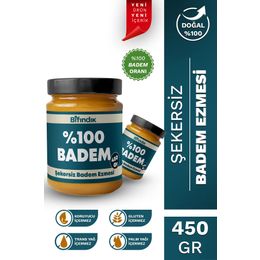 Bi Fındık 450 gr Şekersiz Badem Ezmesi