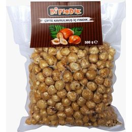 Bi Fındık 500 gr Çifte Kavrulmuş İri Taneli İri Boy Çıtır Vakumlu Paket İç Fındık