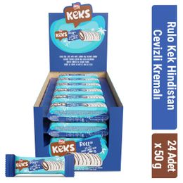 Bifa 50 gr Beyaz Kaplamalı Hindistan Cevizi Aromalı Keks Rulo Kek