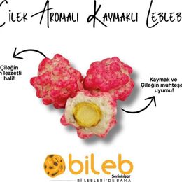 Bileb Bi Leblebide Bana 1 kg Çilek Aromalı Kaymaklı Leblebi