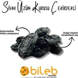 Bileb Serinhisar 400 gr Çekirdekli Siyah Üzüm Kurusu