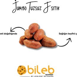 Bileb Serinhisar 400 gr Kavrulmuş Jumbo Boy Tuzsuz Fıstık