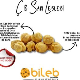 Bileb Serinhisar 400 gr Tek Kavrulmuş Tuzsuz Sarı Leblebi