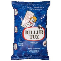 Billur 1,5 kg Poşet İyotlu Tuz