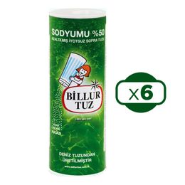 Billur %50 Azaltılmış 6x500 gr Tuz Sodyumu