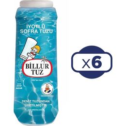 Billur 6x500 gr Plastik Tuzluklu Tuz