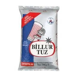Billur Tuz 750 gr İşlenmiş İyotlu Sofra Tuzu