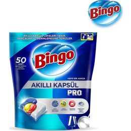 Bingo 100 Adet Limon Kokulu Akıllı Kapsül Pro Bulaşık Makinesi Deterjanı Tableti