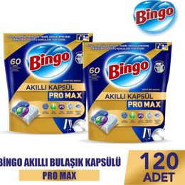 Bingo 120'li Akıllı Kapsül Pro Max Bulaşık Makinesi Deterjanı Tableti