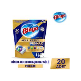 Bingo 20'li Akıllı Kapsül Pro Max Bulaşık Makinesi Deterjanı Tableti