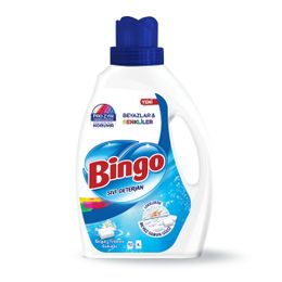 Bingo 2600 ml Beyazlar ve Renkliler için Beyaz Sabun Kokulu Sıvı Çamaşır Deterjanı