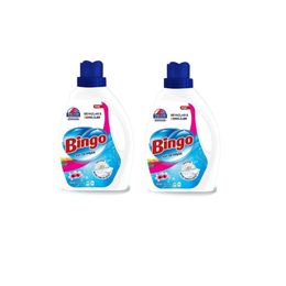Bingo 2x2600 ml Beyazlar ve Renkliler için Amber Çiçeği Sıvı Çamaşır Deterjanı