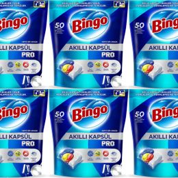 Bingo 300 Adet Limon Kokulu Akıllı Kapsül Pro Bulaşık Makinesi Deterjanı Tableti