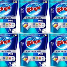 Bingo 300 Adet Limon Kokulu Akıllı Kapsül Pro Bulaşık Makinesi Deterjanı Tableti