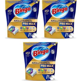 Bingo 3x40 Tablet Akıllı Kapsül Pro Bulaşık Makinesi Deterjanı