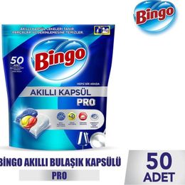 Bingo 50 Tablet Akıllı Kapsül Pro Bulaşık Makinesi Deterjanı