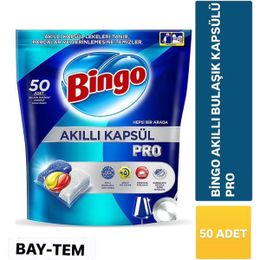 Bingo 50 Tablet Akıllı Kapsül Pro Bulaşık Makinesi Deterjanı