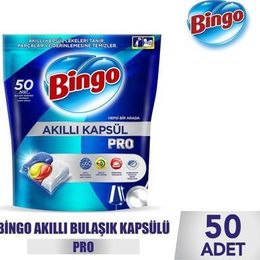 Bingo 50x4 200 Tablet Akıllı Kapsül Pro Bulaşık Makinesi Deterjanı