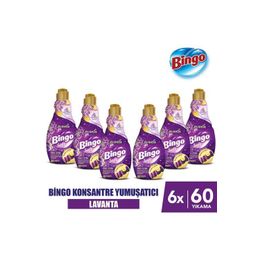 Bingo 6x1440 ml Lavanta Soft Konsantre Çamaşır Yumuşatıcısı