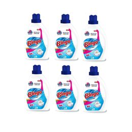 Bingo 6x2600 ml Beyazlar ve Renkliler için Amber Çiçeği Sıvı Çamaşır Deterjanı