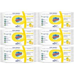 Bingo 6x96'lı Limon Kokulu Yüzey Temizlik Havlusu