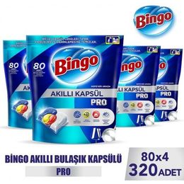 Bingo 80x4 320 Tablet Akıllı Kapsül Pro Bulaşık Makinesi Deterjanı