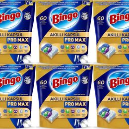Bingo Akıllı Kapsül Pro Max Tableti 360 Adet Limon Kokulu Bulaşık Makinesi Deterjanı