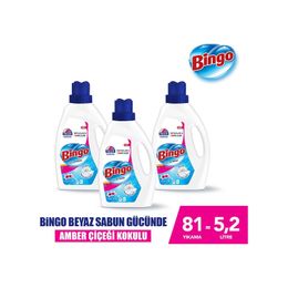Bingo Amber Çiçeği 3x1755 ml Sıvı Çamaşır Deterjanı