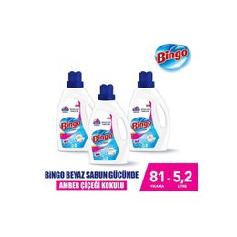 Bingo Amber Çiçeği 3x1755 ml Sıvı Çamaşır Deterjanı