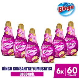 Bingo Begonvil 6x1440 ml Soft Konsantre Çamaşır Yumuşatıcısı