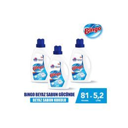 Bingo Beyaz Sabun 3x1755 ml Sıvı Çamaşır Deterjanı