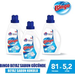 Bingo Beyaz Sabun 3x1755 ml Sıvı Çamaşır Deterjanı