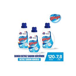 Bingo Beyaz Sabun 3x2600 ml Sıvı Çamaşır Deterjanı