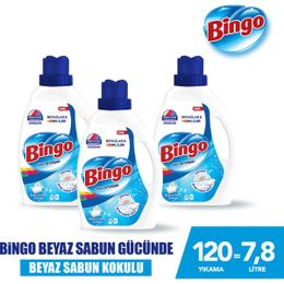 Bingo Beyaz Sabun 3x2600 ml Sıvı Çamaşır Deterjanı