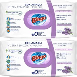 Bingo Clean 2x96 Yaprak Lavanta Kokulu Yüzey Temizlik Havlusu