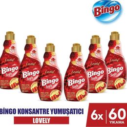 Bingo Konsantre Soft Lovely 6x1440 ml Çamaşır Yumuşatıcısı