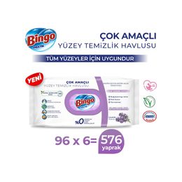 Bingo Lavanta 6x96'lı Yüzey Havlusu