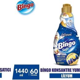 Bingo Lilyum 2x1440 ml Konsantre Çamaşır Yumuşatıcısı