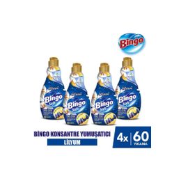 Bingo Lilyum 4x1440 ml Soft Konsantre Çamaşır Yumuşatıcısı