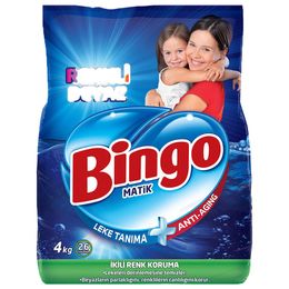 Bingo Matik Renkli Beyaz 4 kg Toz Çamaşır Deterjanı