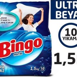 Bingo Matik Ultra Beyaz 1.5 kg Toz Çamaşır Deterjanı