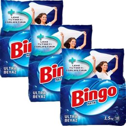 Bingo Matik Ultra Beyaz 3x1.5 kg Toz Çamaşır Deterjanı