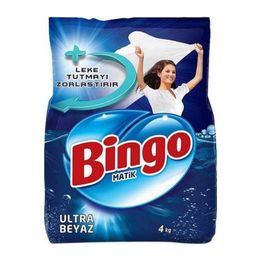 Bingo Matik Ultra Beyaz 4 kg Toz Çamaşır Deterjanı