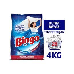 Bingo Matik Ultra Beyaz 4 kg Toz Çamaşır Deterjanı
